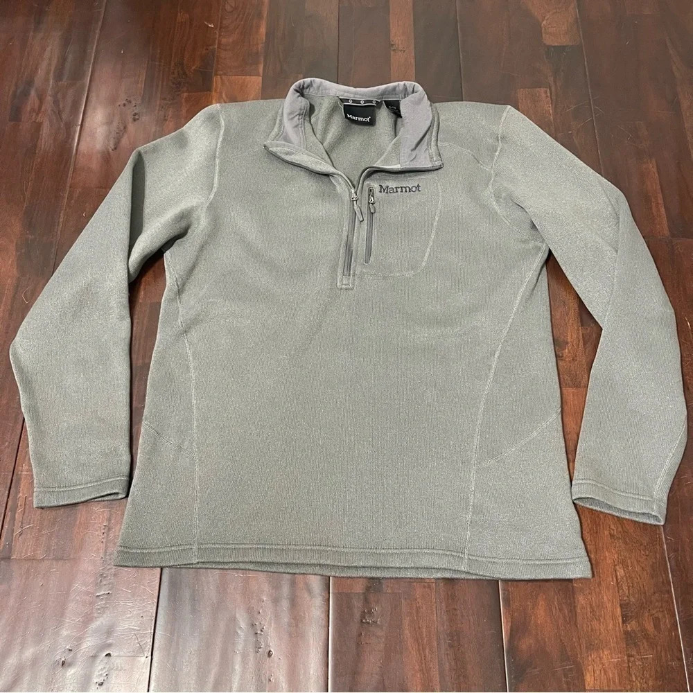 Marmot Men’s 1/2 Zip Jacket Grey XL Quarter Zip Pullover